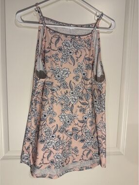 Sherosa Women's Floral Print Sleeveless Tank Top Size XL